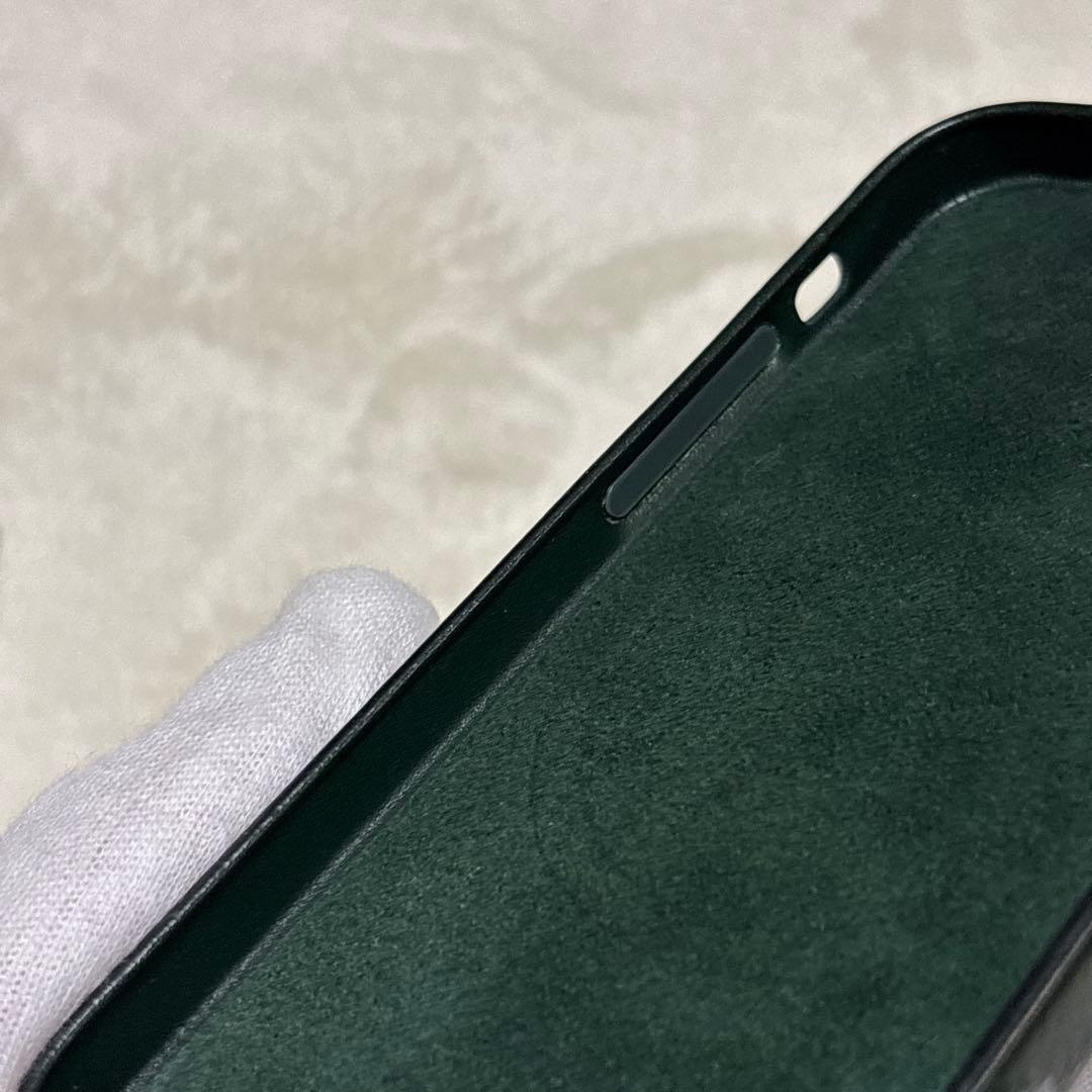 iPhone 13 mini レザーケース セコイアグリーン