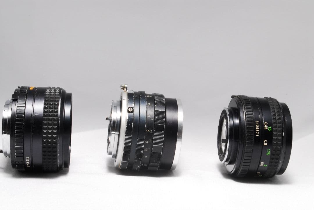 MINOLTA　ミノルタ　SR-1 フィルムカメラ　レンズ4本