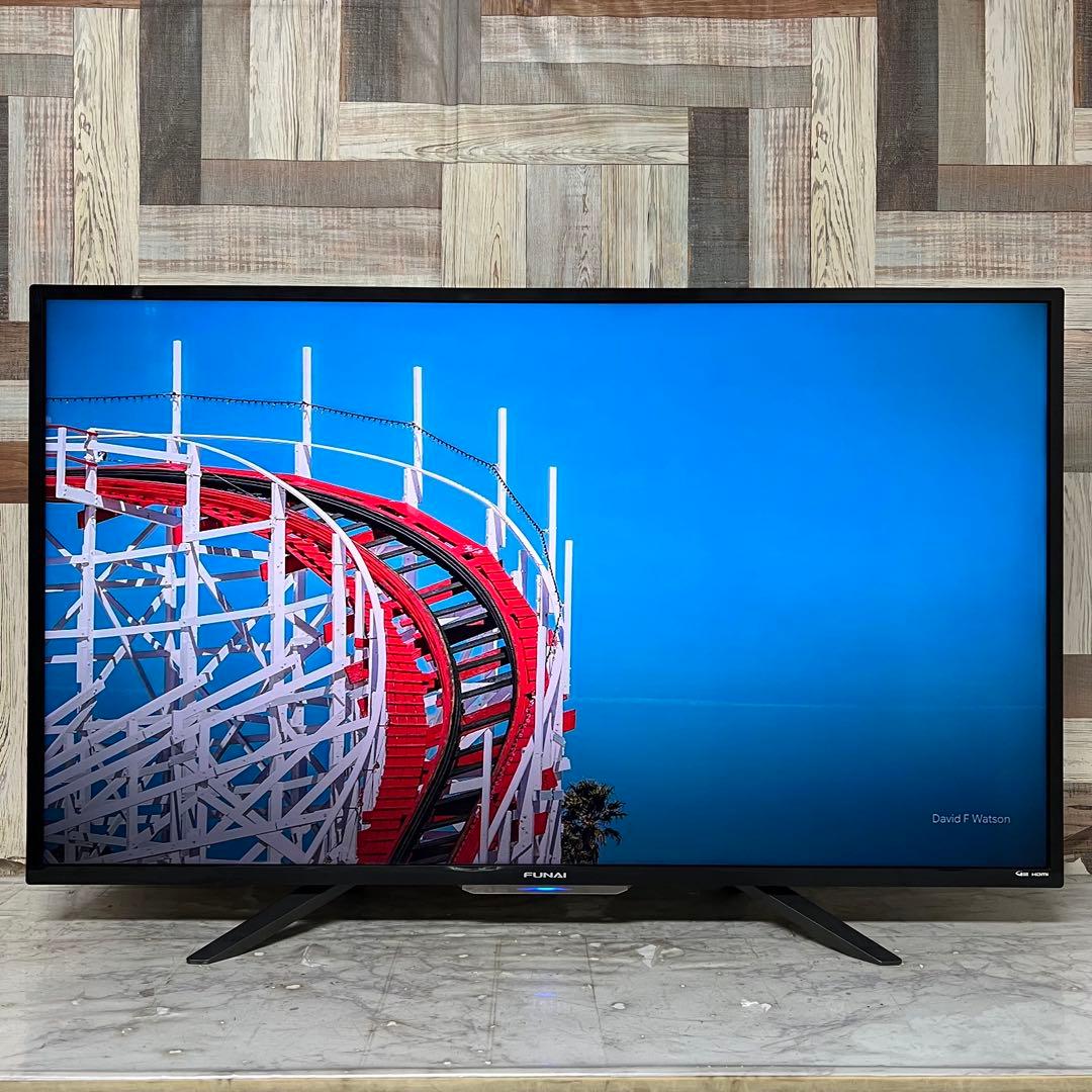 全国送料込❣️フナイ49型4KテレビHDD録画機能付YouTube、Netflix