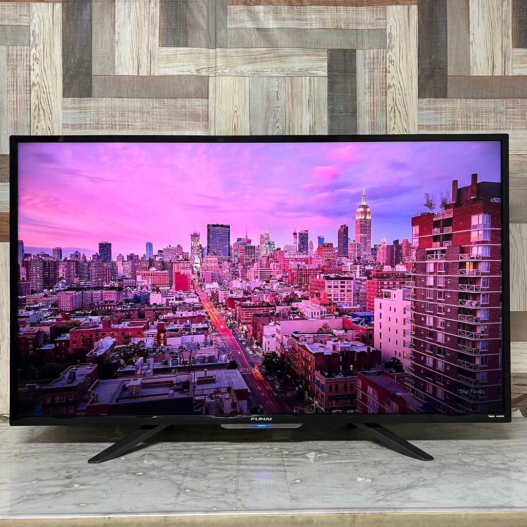 全国送料込❣️フナイ49型4KテレビHDD録画機能付YouTube、Netflix