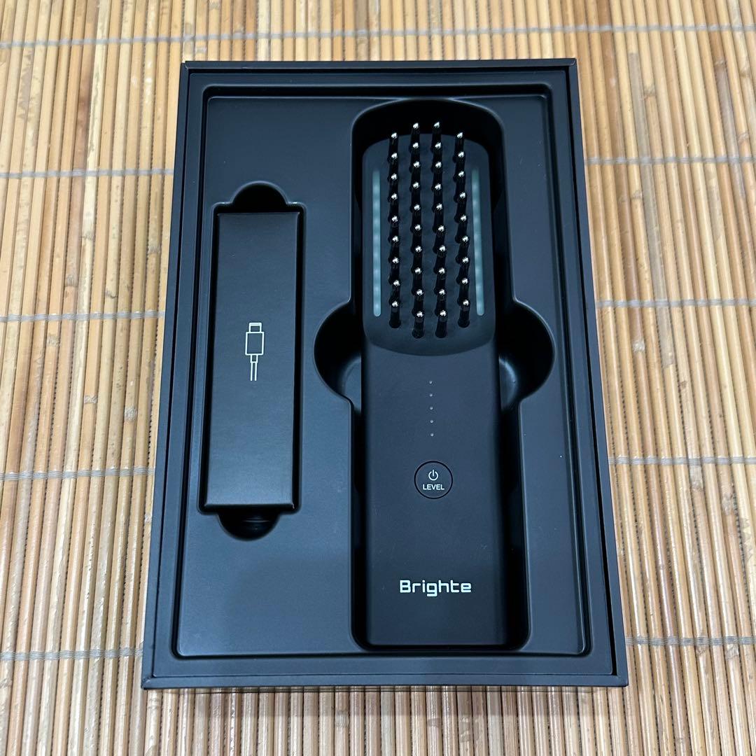 【美品】Brighte ELEKI BRUSH 美顔器 ブラック エレキブラシ