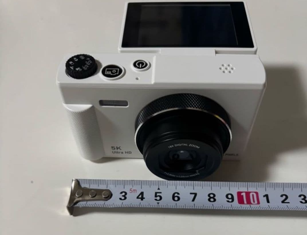 【超目玉✨️】デジカメ 5K 7500万画素 デジタルカメラ 180度回転可能