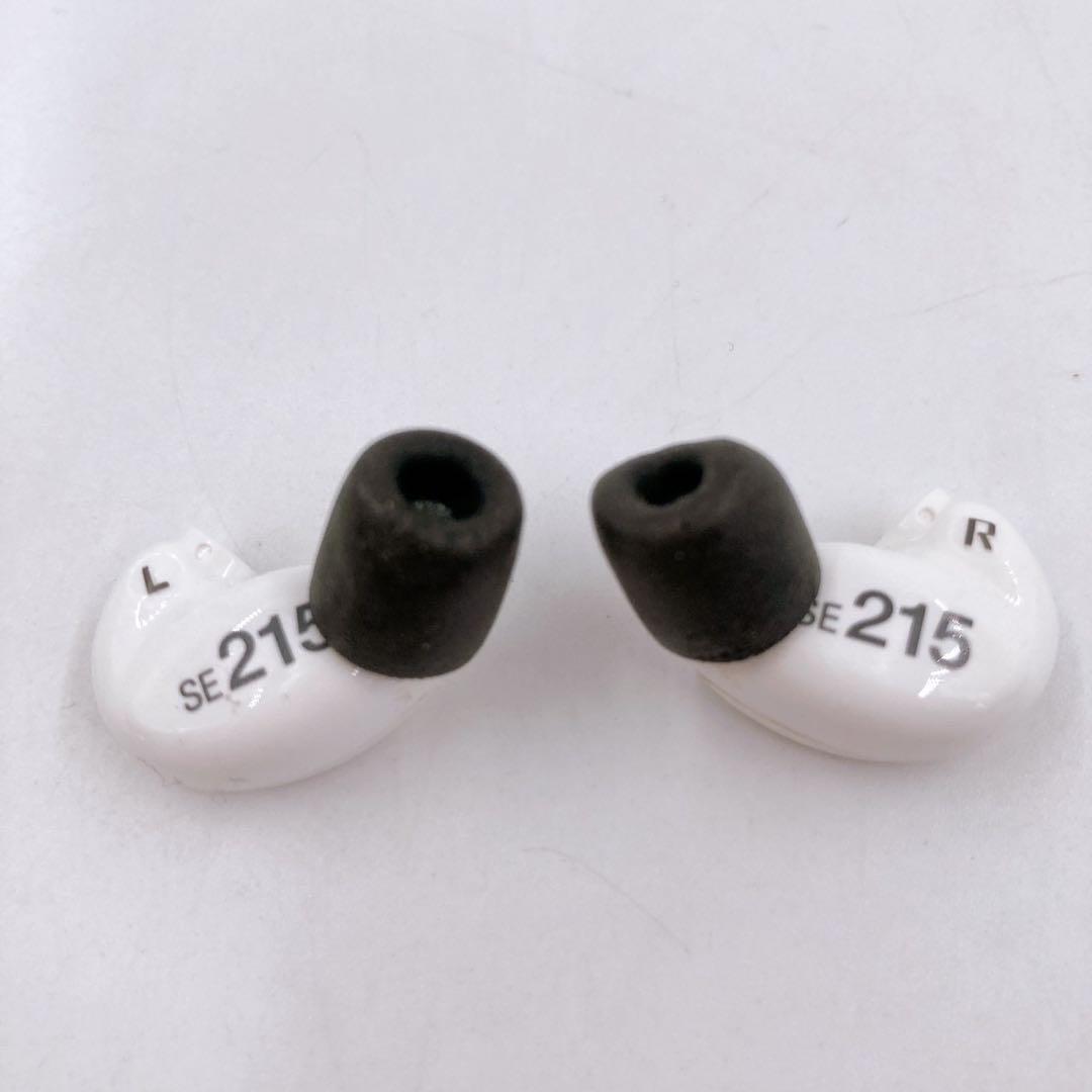 SHURE SE215 高遮音性イヤホン ホワイト　ジャンク品