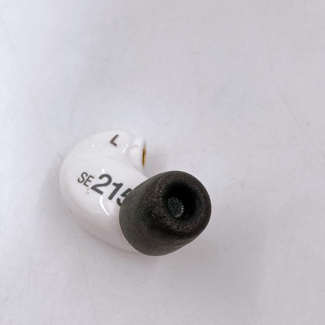 SHURE SE215 高遮音性イヤホン ホワイト　ジャンク品