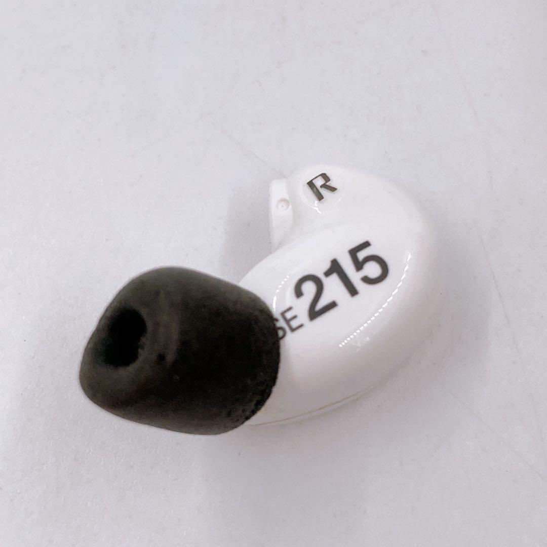 SHURE SE215 高遮音性イヤホン ホワイト　ジャンク品