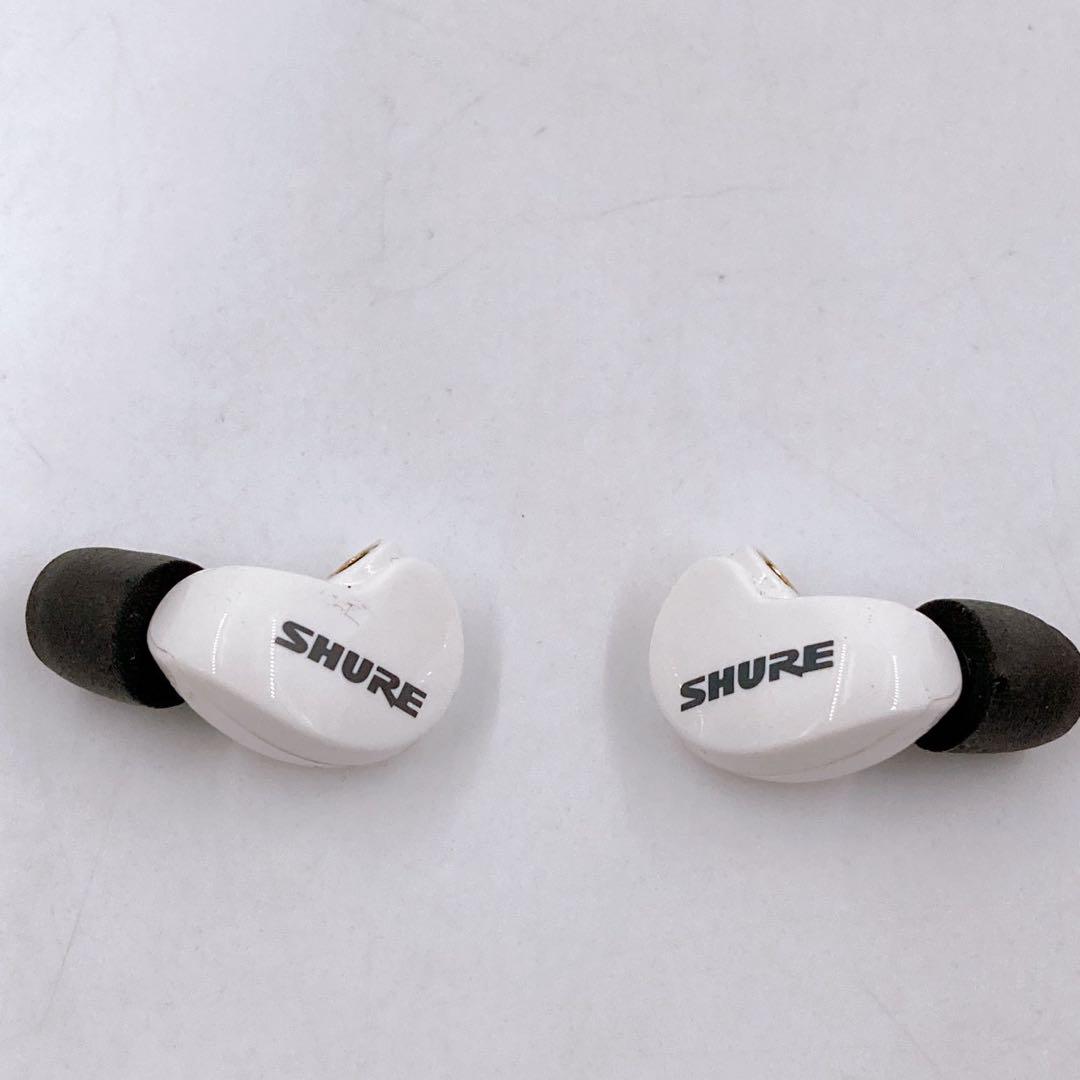 SHURE SE215 高遮音性イヤホン ホワイト　ジャンク品