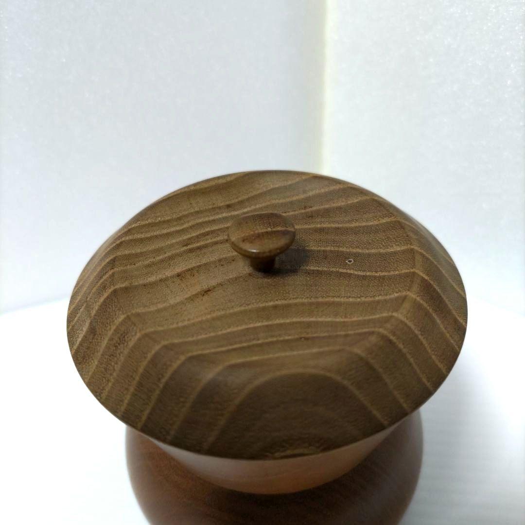 茶道具　棗　鮟鱇　あんこう　木製　木地