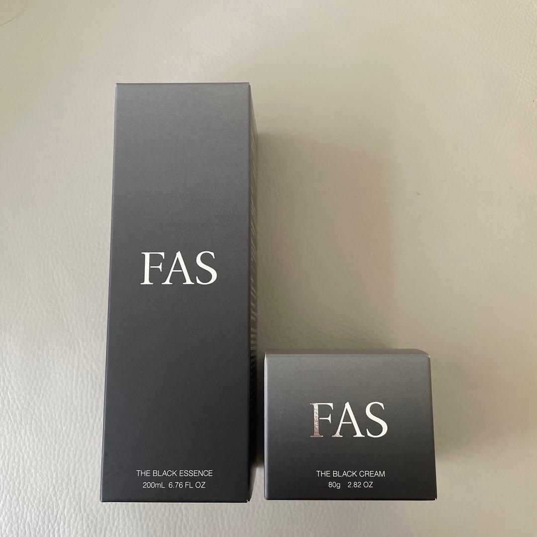 FAS ザ ブラック　エッセンス　200ml クリーム　80g 【2点セット 】