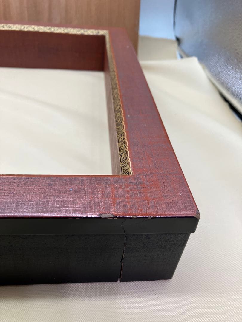 茶道具 炉縁　布槢四季七宝蒔絵　塗師　川瀬表完作