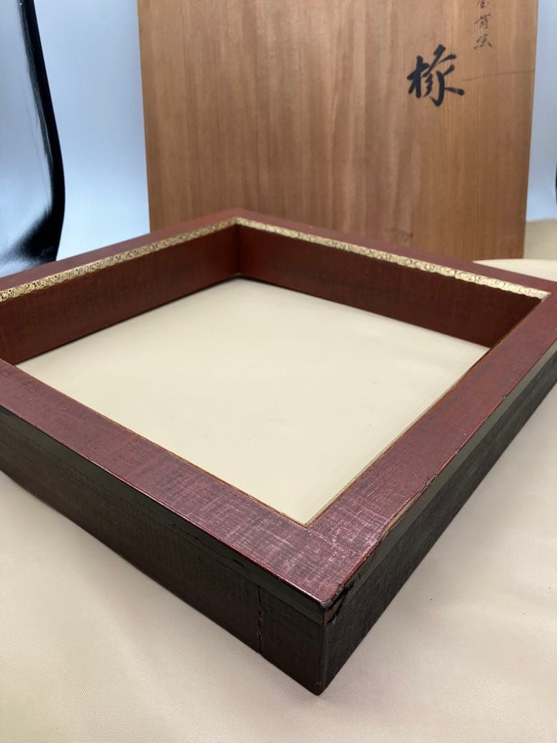 茶道具 炉縁　布槢四季七宝蒔絵　塗師　川瀬表完作