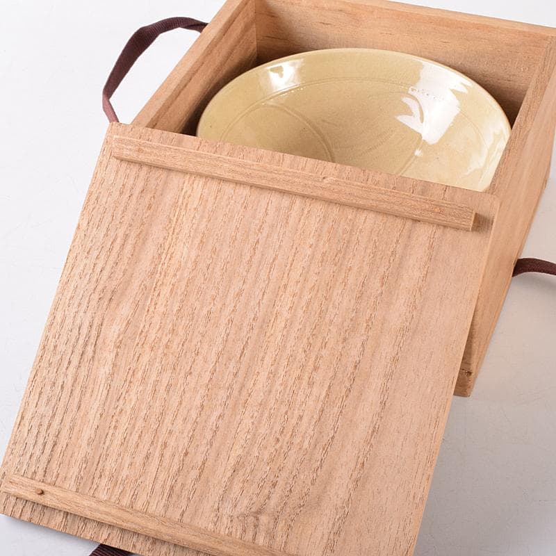 茶道具　平安　篩月庵　三浦竹泉造　珠光青磁茶碗　共箱　V　R8165