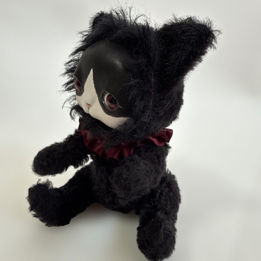 創作人形 福寿 ドール ハチワレ猫 cuddle a fluffy 黒