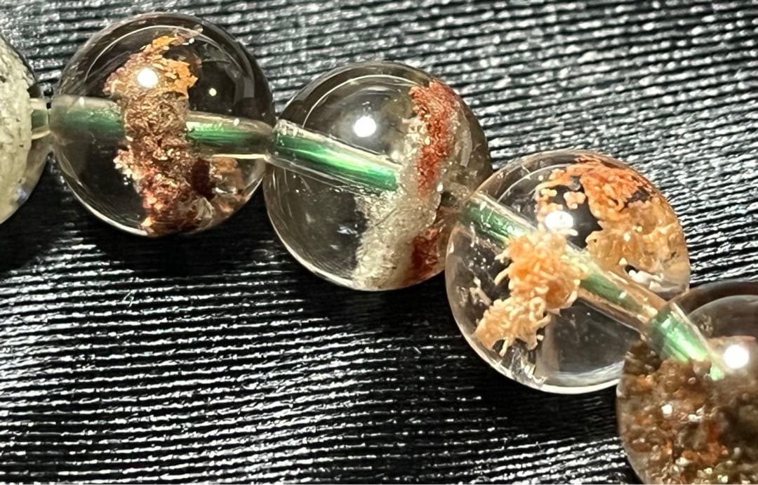 高品質です！四季ガーデンブレスレット 約9.5mm ②
