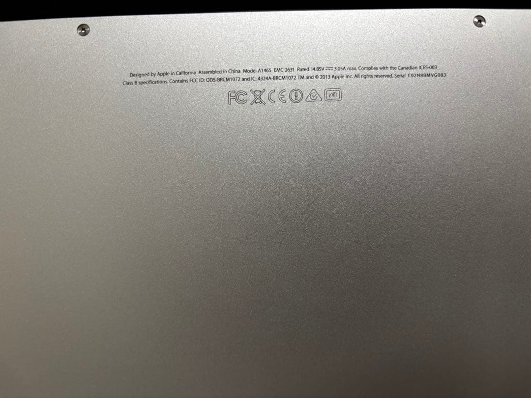 MacBook Air 11インチ（Early 2014）