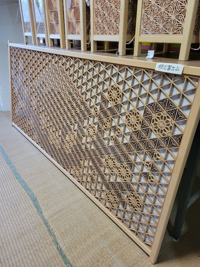 組子　組子細工　壁掛け　ウォールアート