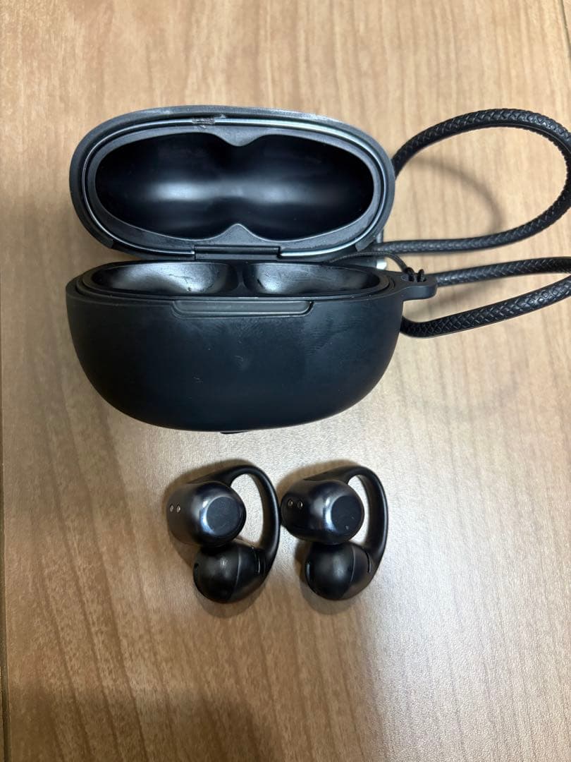 美品Shokz イヤーカフ型イヤホン OpenDots ONE ブラック