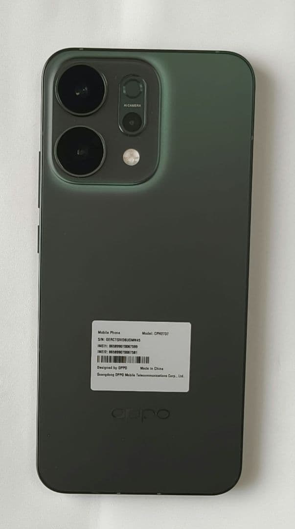 OPPO Reno 14 5G SIMフリー　ルミナスグリーン　未使用に近い
