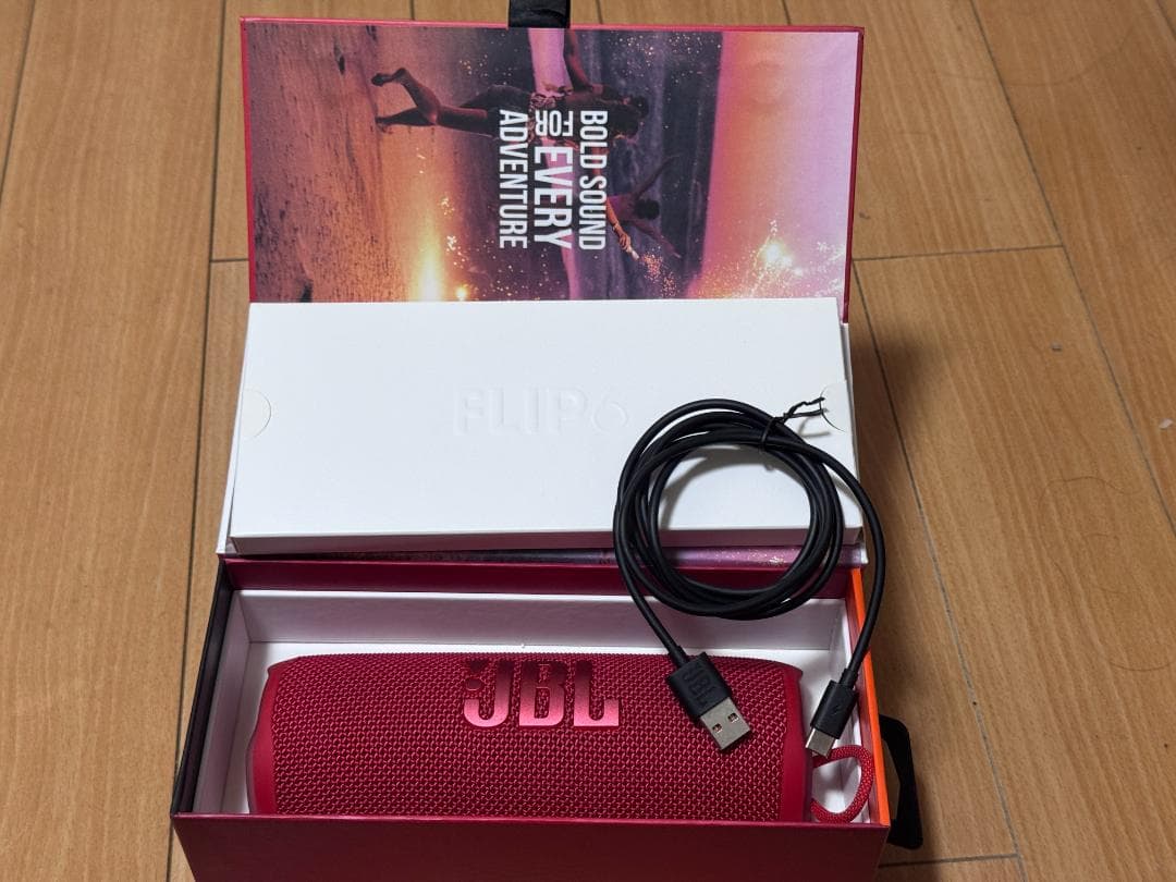 [美品]JBL FLIP6 Bluetoothスピーカー レッド②