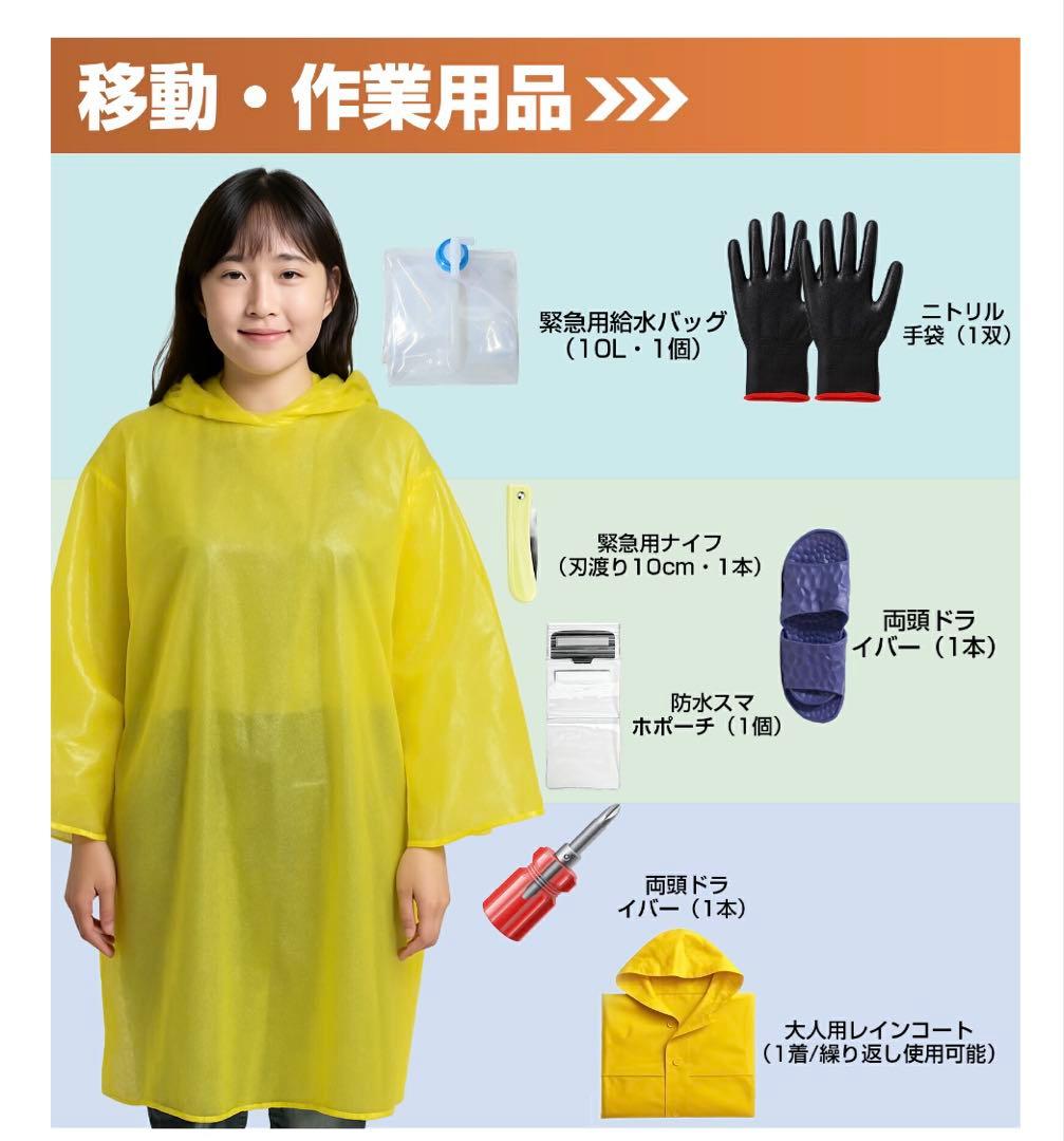 み様　【消防士監修】30L リュック型防災セット 47点　防災グッズ　地震　台風