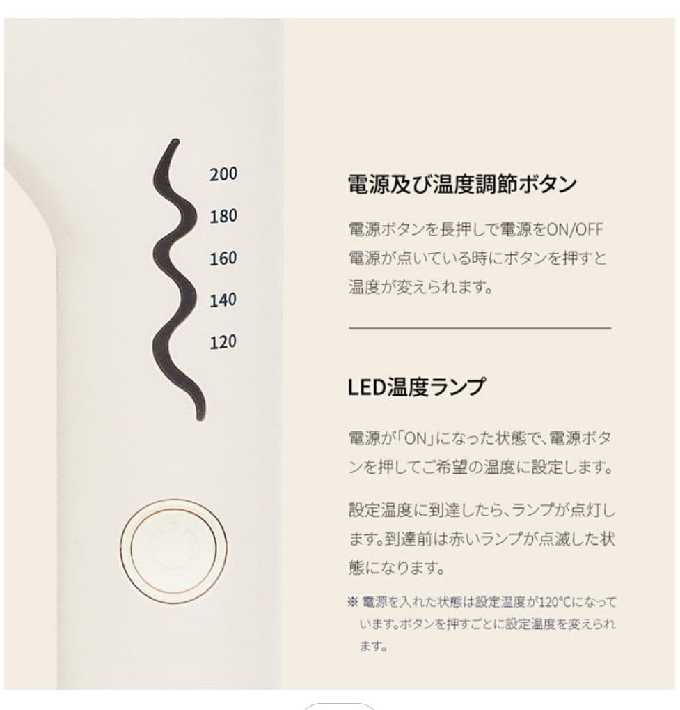 VODANA ボダナ ウェーブヘアアイロン 32ミリ バイオレット