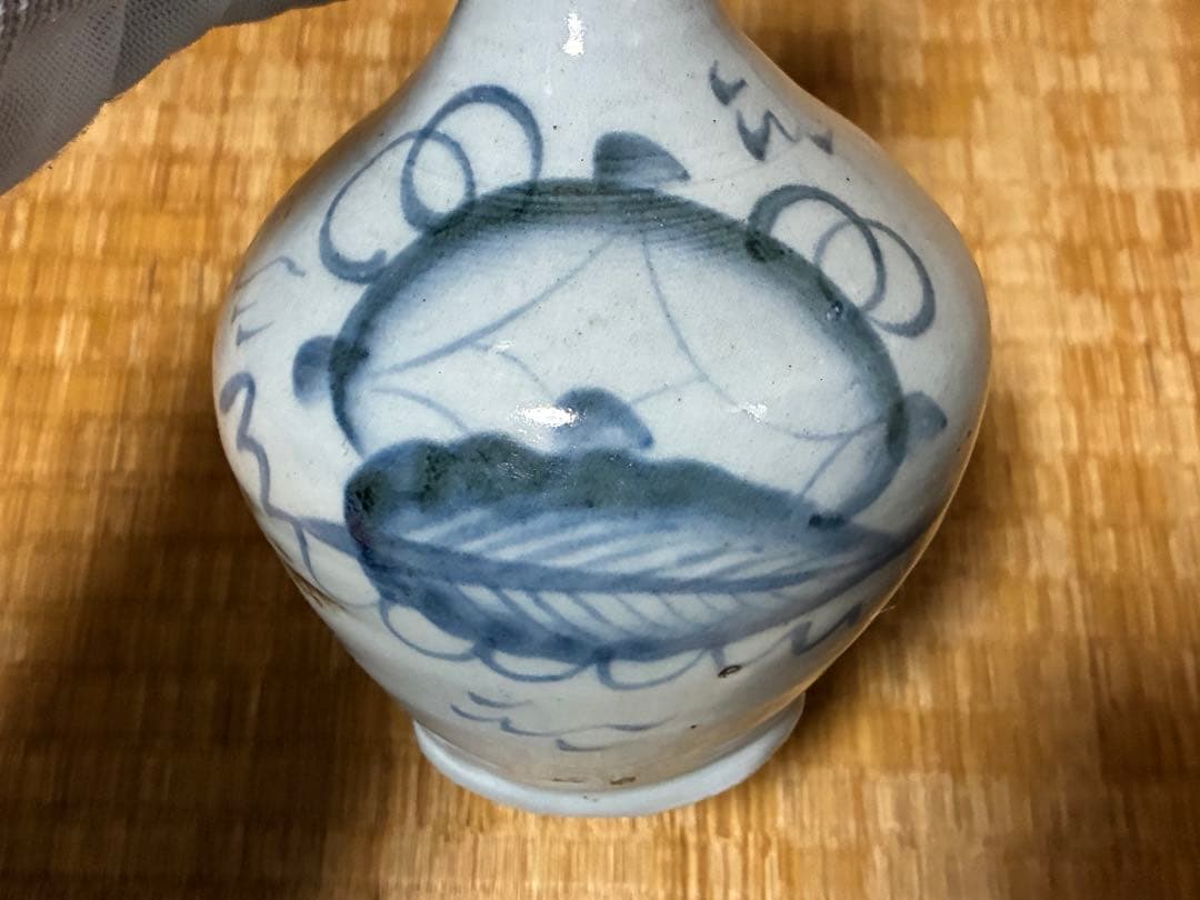 古伊万里 染付 徳利 花入 江戸期