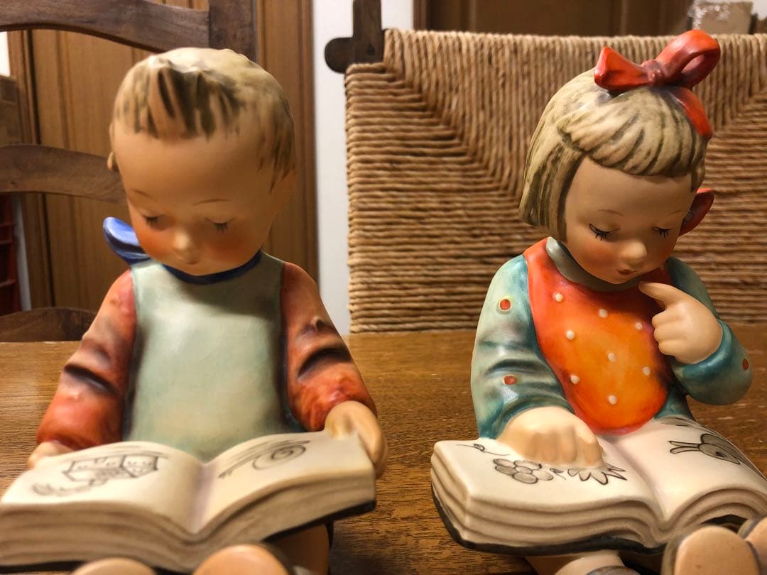 フンメル人形 本の虫BOOK WORM 男の子女の子… ブックエンド ゲーベル