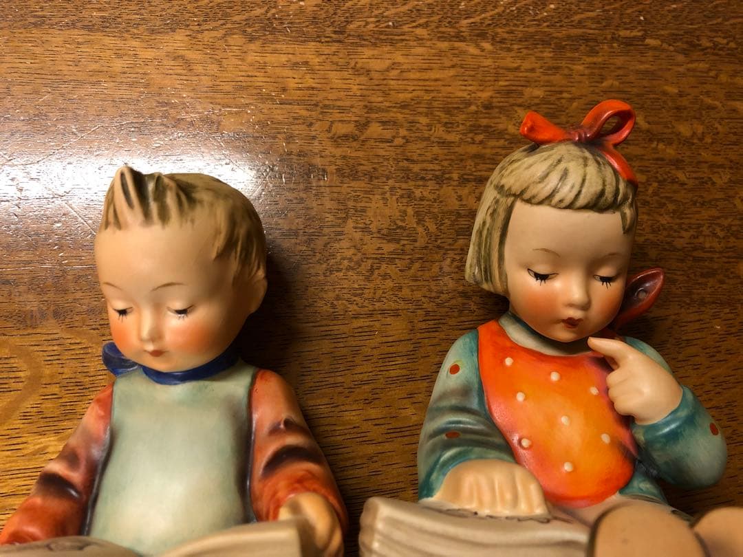フンメル人形 本の虫BOOK WORM 男の子女の子… ブックエンド ゲーベル