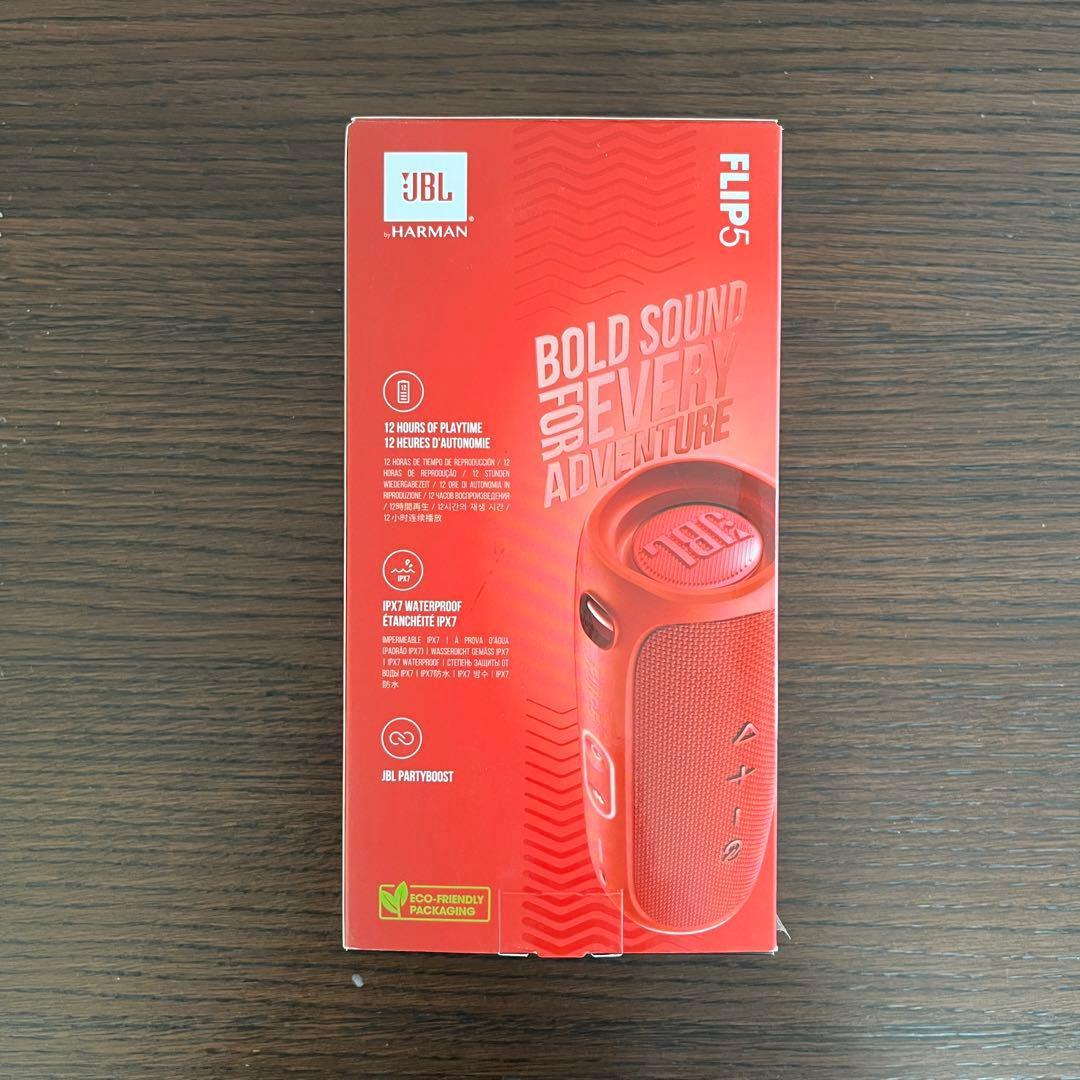【新品・未開封】JBL FLIP5 スピーカー(カラー：レッド)