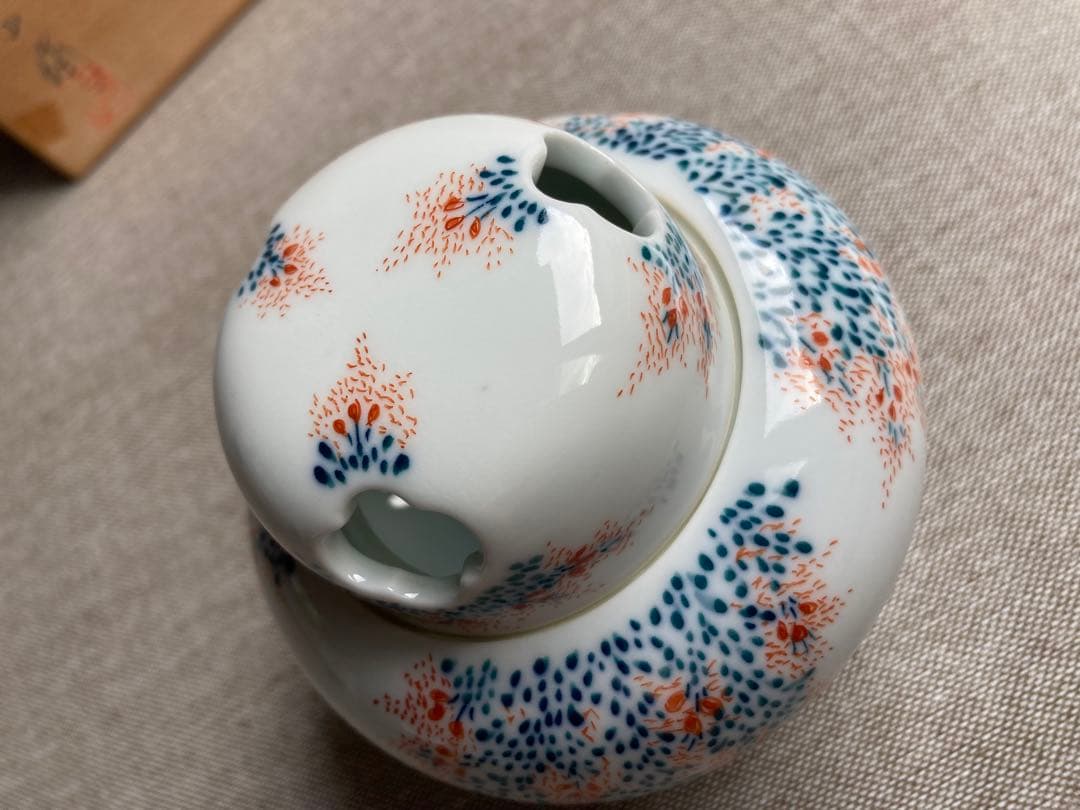 鍋島焼　岳山作　香炉