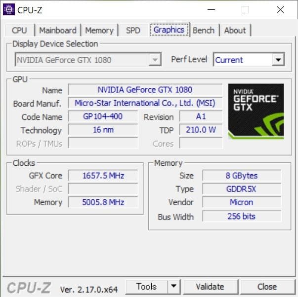 グラフィックボード・グラボ・ビデオカード MSI GeForce GTX 1080 ARMOR 8G OC