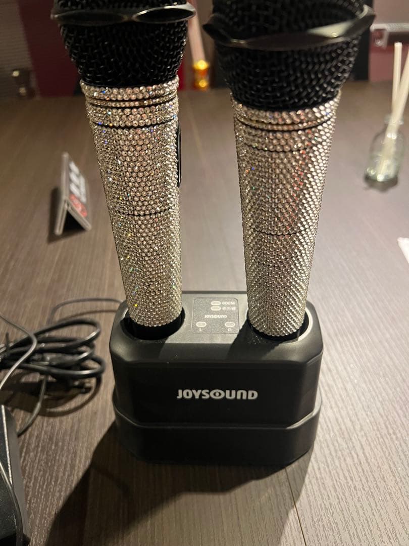 JOYSOUND ワイヤレスマイク 2本セット　スワロフスキー