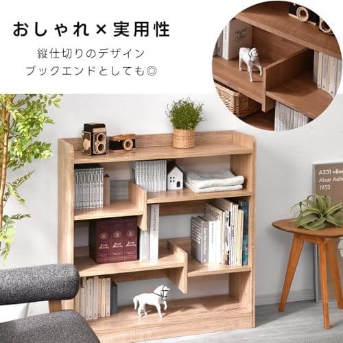 ワイエムワールド 本棚 オープンラック 幅90 奥行き29 高さ90 M322