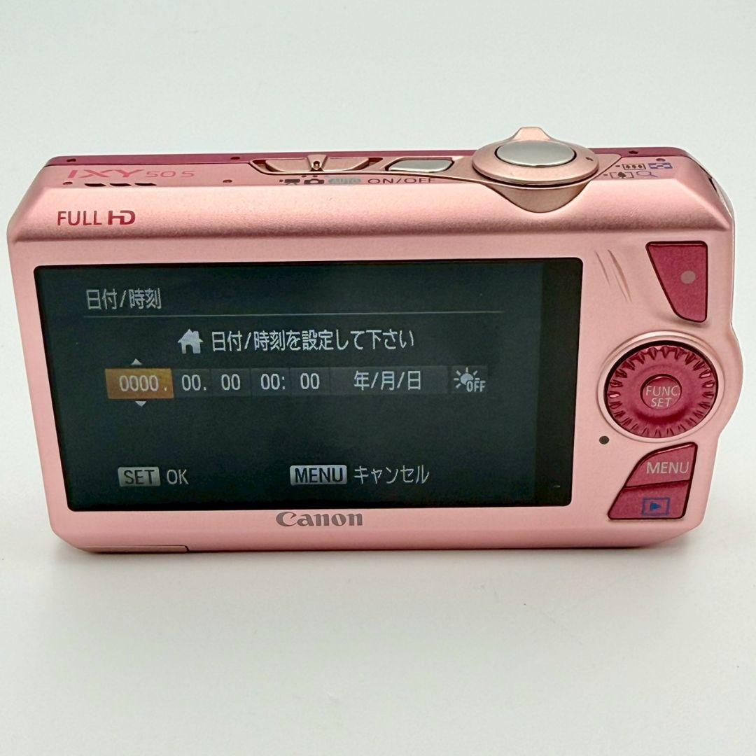 【極美品】Canon IXY 50S コンデジ ピンク 純正ケース付　キャノン