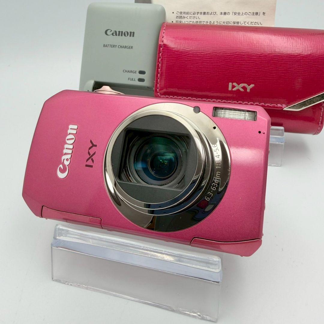 【極美品】Canon IXY 50S コンデジ ピンク 純正ケース付　キャノン