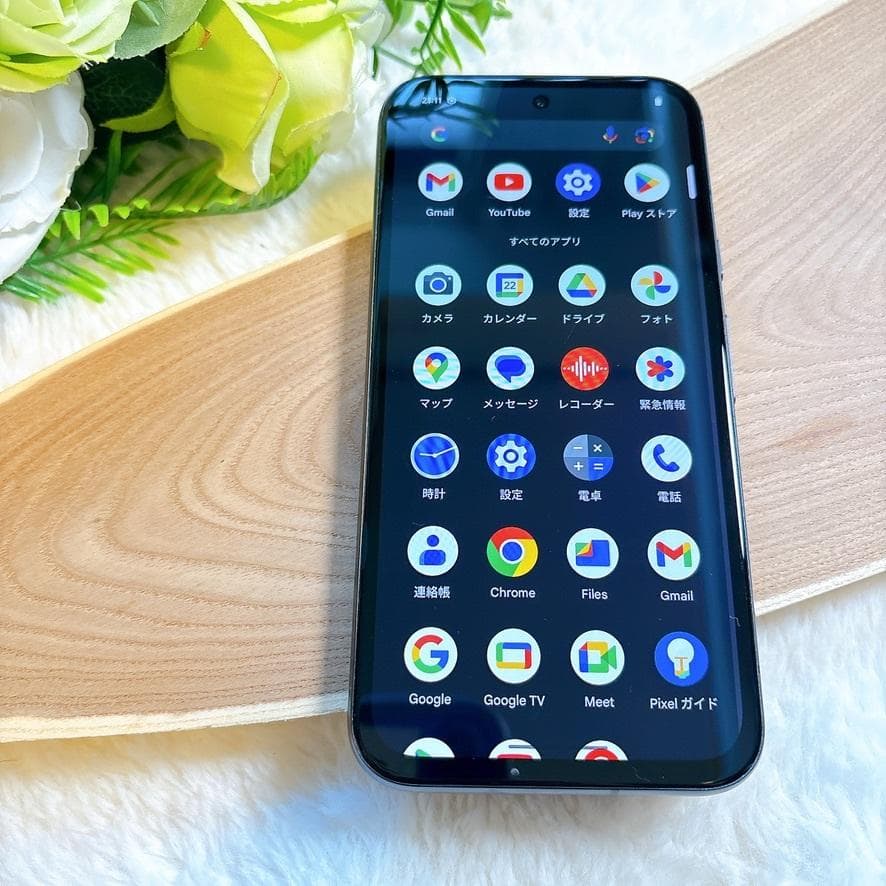 箱付美品GooglePixel8a128GBObsidian動作確認初期化済み