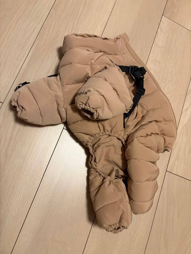 小型犬用 ベージュ ダウンジャケット