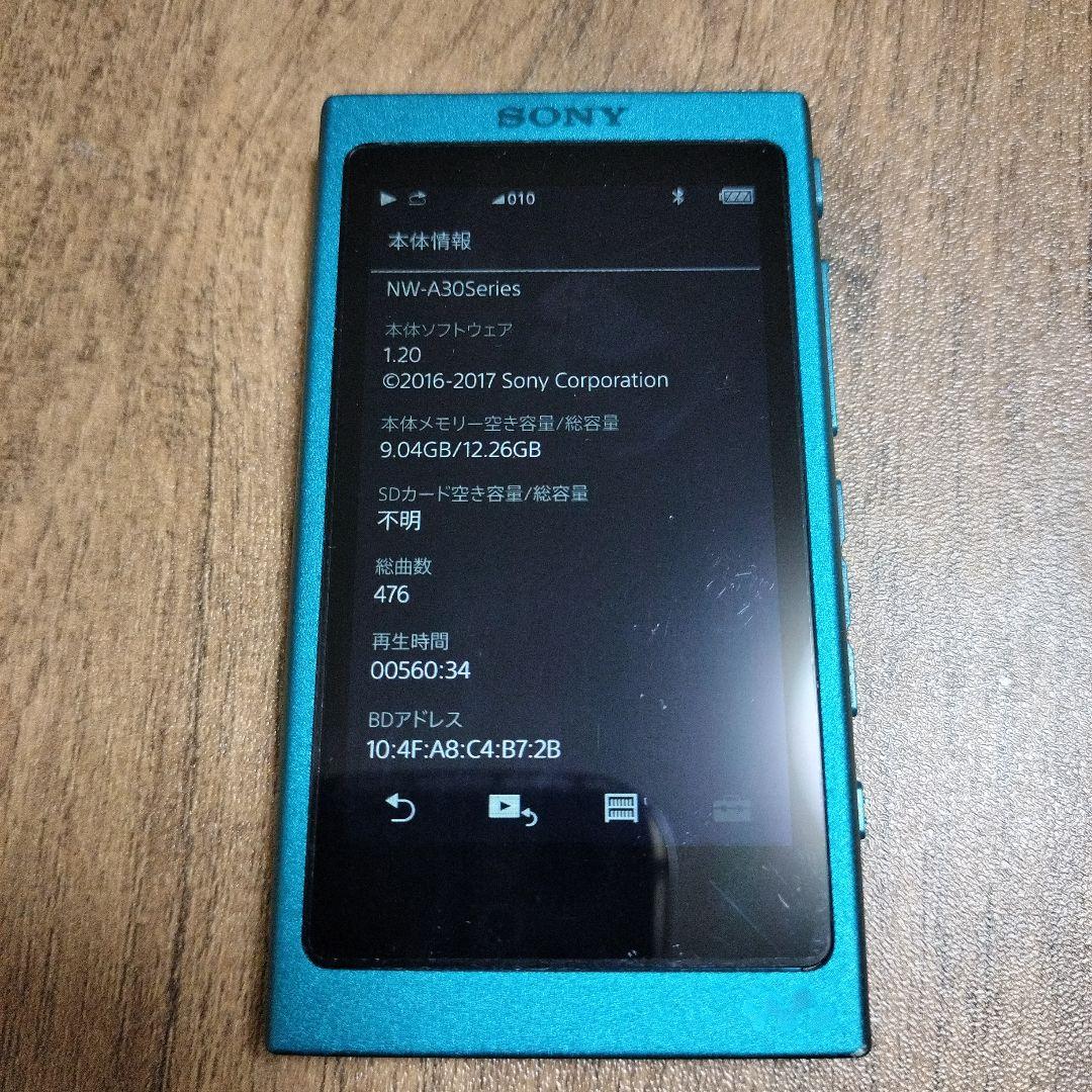 Ｔ*様 SONY NW-A30シリーズ デジタルオーディオプレーヤー 青 ケーブ