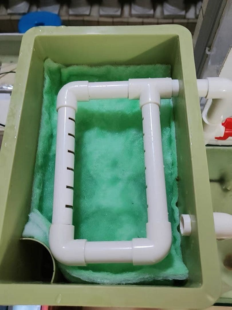 25W水中ポンプ付き　水槽用最強ろ過フィルター 外部式濾過装置器オーバーフロー