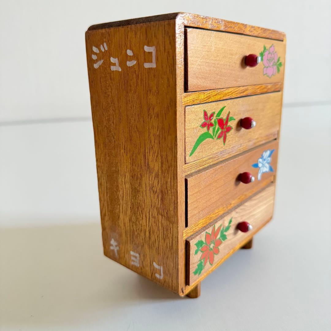 希少 昭和レトロ おままごと 婚礼家具 3点セット 木製 箪笥 ドレッサー