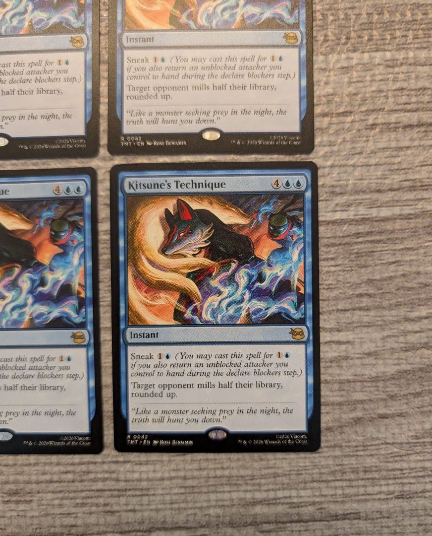 Mtg　キツネの奥義/Kitsune's Techniqu　英語４枚セット