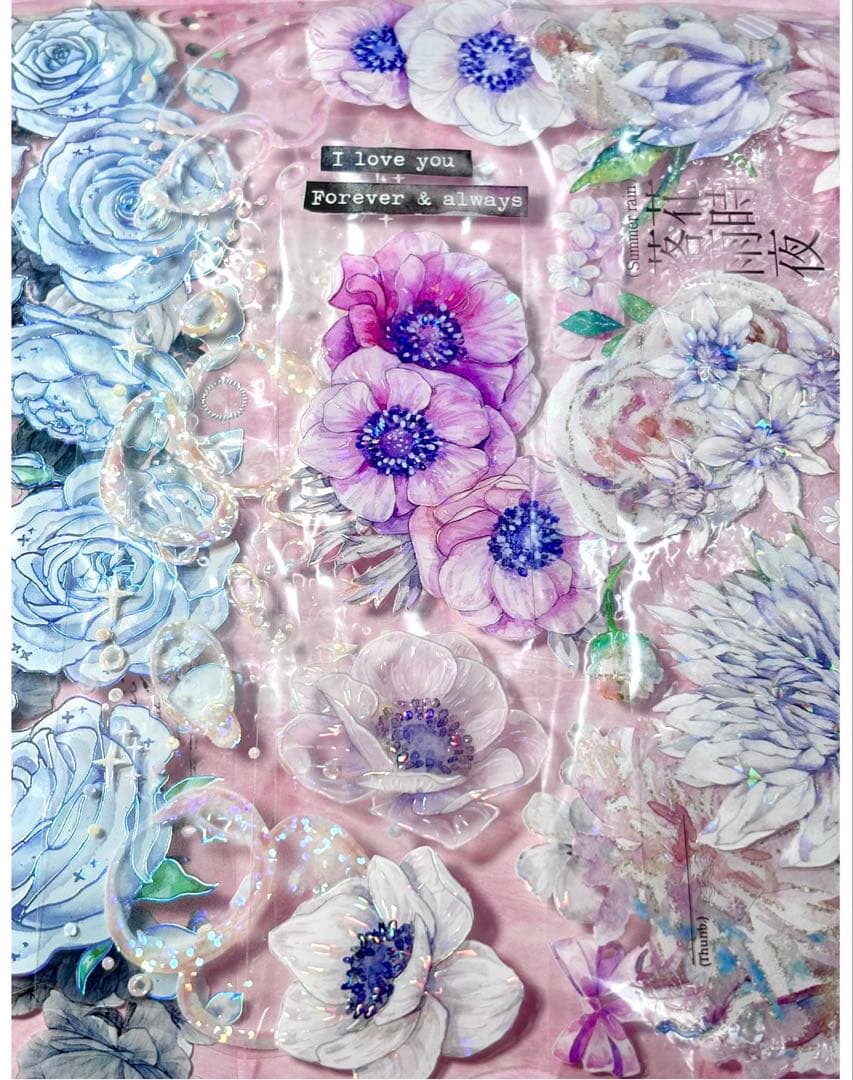 50枚セット ラスト❗️海外PETマステ切り売りセット お花 50-L-オ
