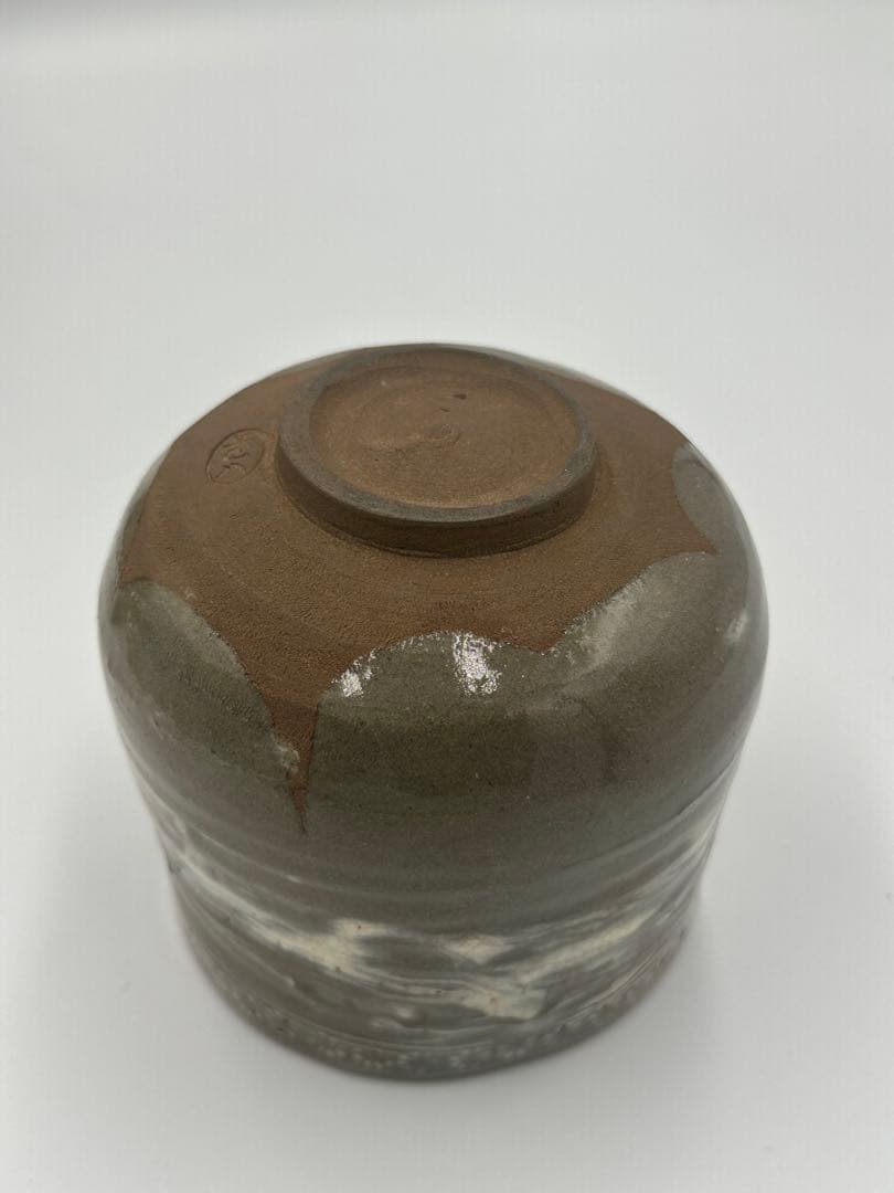 高橋道八　京焼　三島写　長筒茶碗　古茶道具