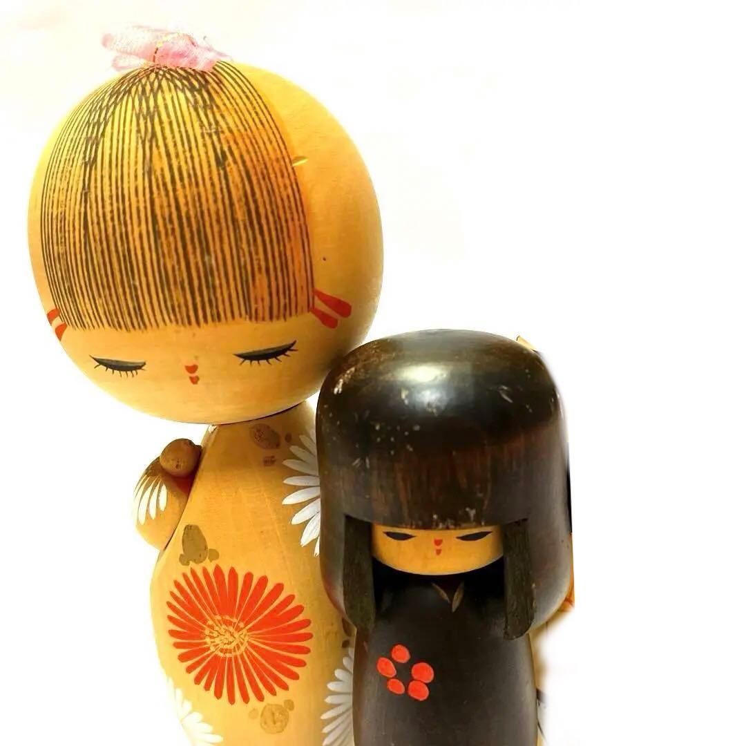 昭和レトロ　美術 こけし 工芸 土産 usaburo JAPAN KOKESHI