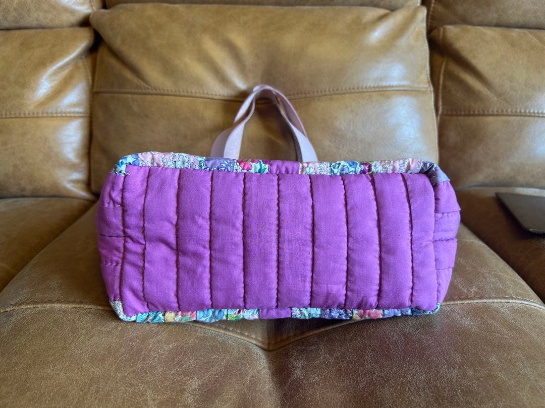 ハンドメイド　パッチワーク　キルト　バック　リバティ
