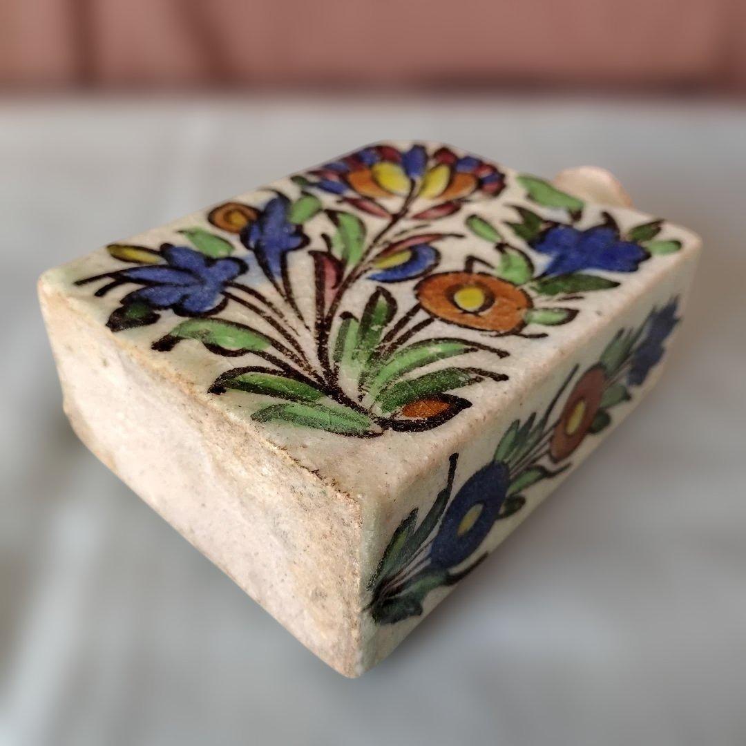 初期オスマン帝国時代製(?) イズニ-ク陶器(花瓶/水指し)
