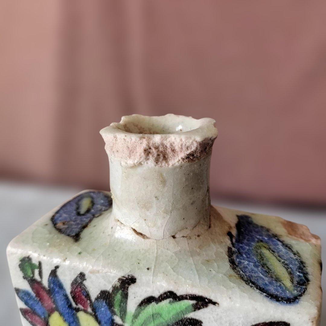 初期オスマン帝国時代製(?) イズニ-ク陶器(花瓶/水指し)