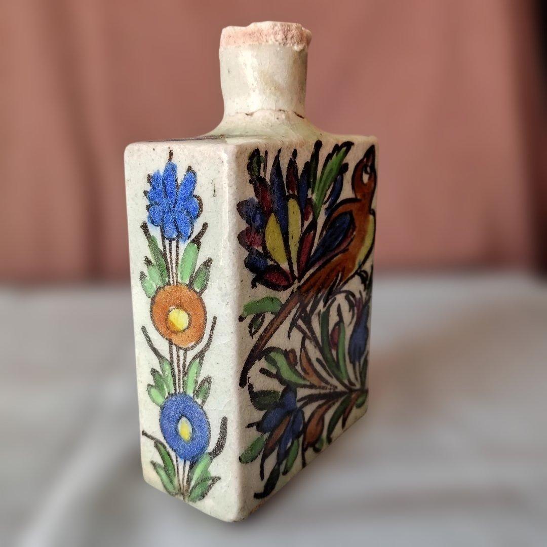 初期オスマン帝国時代製(?) イズニ-ク陶器(花瓶/水指し)
