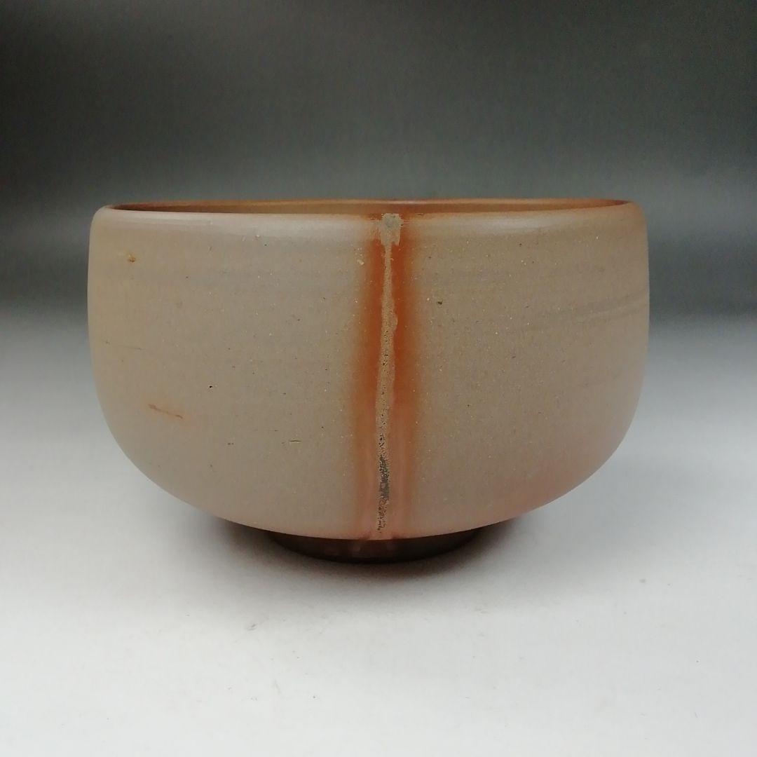 Ｗ２０３　茶碗　『備前　緋襷焼　茶碗』『十四代　木村友敬 作』　共箱　茶道具