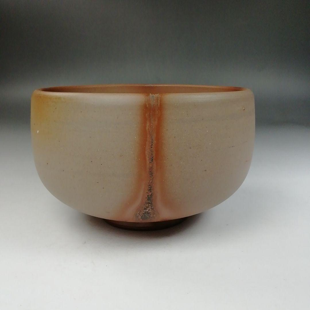 Ｗ２０３　茶碗　『備前　緋襷焼　茶碗』『十四代　木村友敬 作』　共箱　茶道具