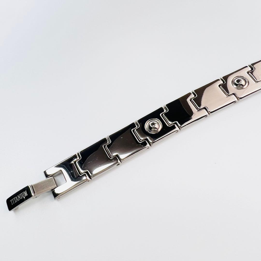 美品♪ PHITEN ファイテン チタン ブレスレット ミクロチタンボール.